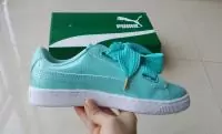 baskets a lacets femmes casual puma green